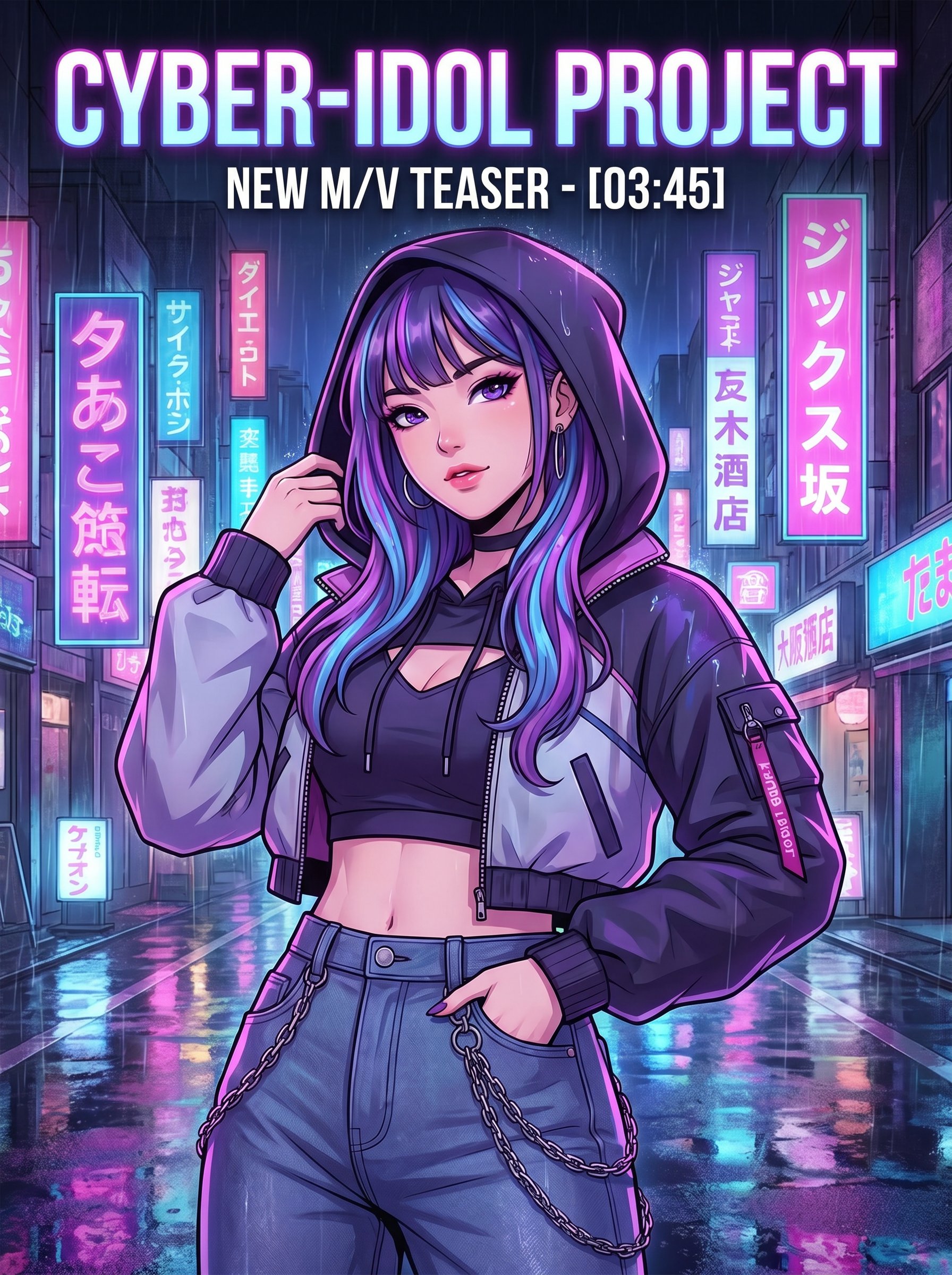大象传媒精选动漫-赛博霓虹夜